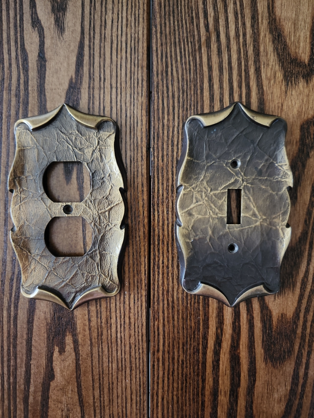 Vintage Brass Lightswitch And Plug Covers